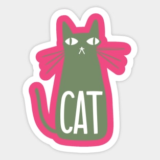 Cool Watercress Hepcat Cat Sticker